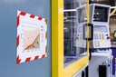 Inforam Duraframe Security Magnetisk A4 röd/vit 5 st/fp
