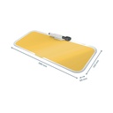 Memotavla i Glas Leitz Cosy Gul 380 x 150 mm