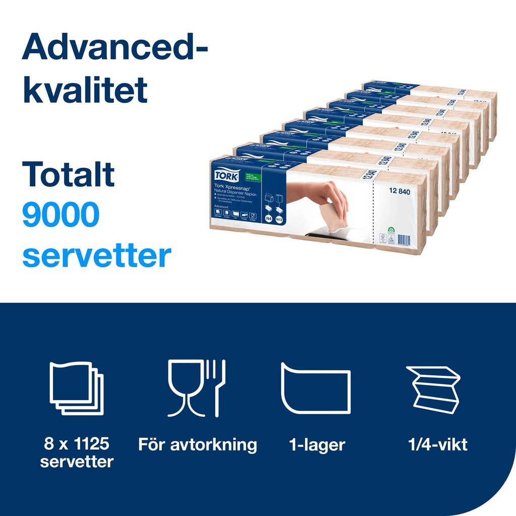 Servett Tork Premium N4 9000 st
