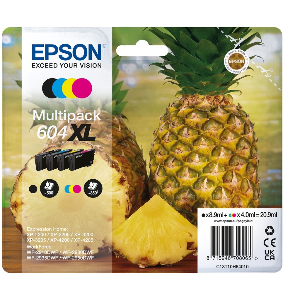 Bläck Epson 604XL CMYK 4 st/fp