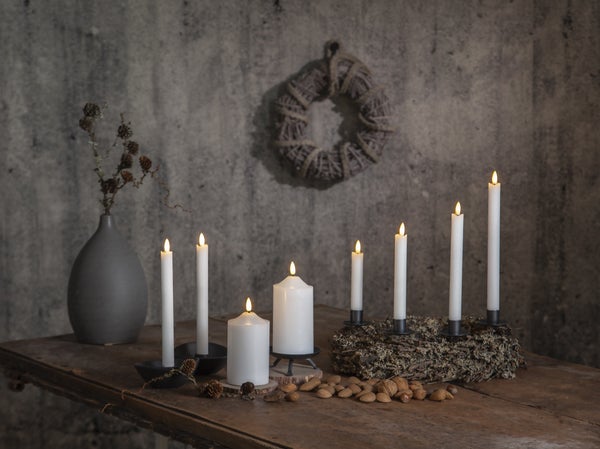 Blockljus LED Flamme Ø75 mm  H=150 mm Star Trading