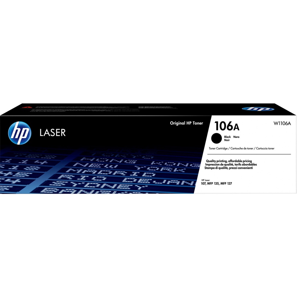 Toner HP 106A Svart 1k