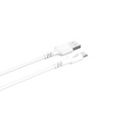 Laddkabel USB-A till USB-C 2.0 1 m vit 