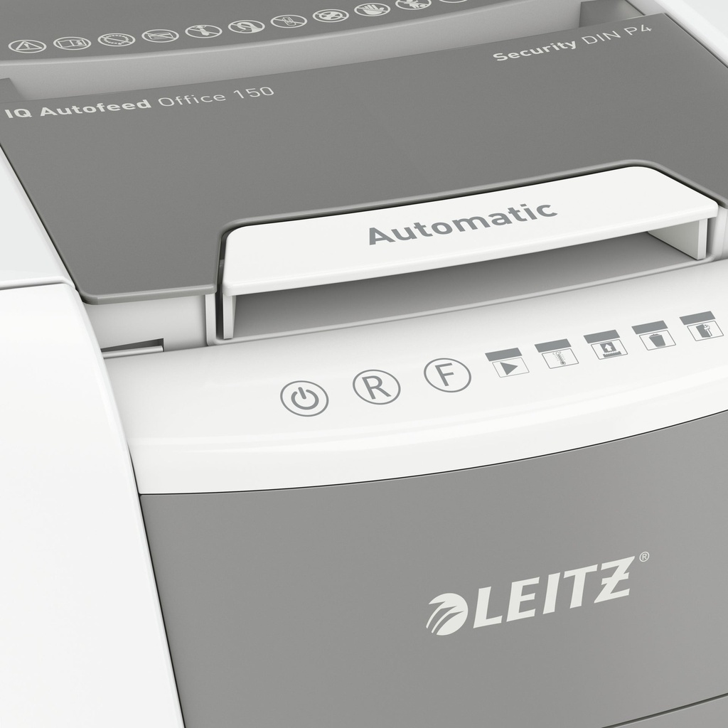Dokumentförstörare Leitz IQ Auto 150 P4 Vit