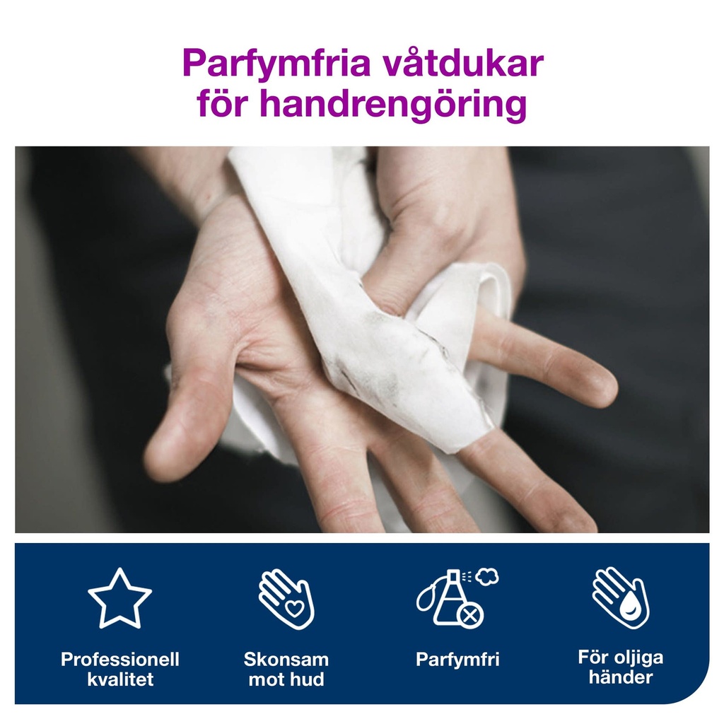 Våtdukar för handrengöring refill Tork W14 58-pack