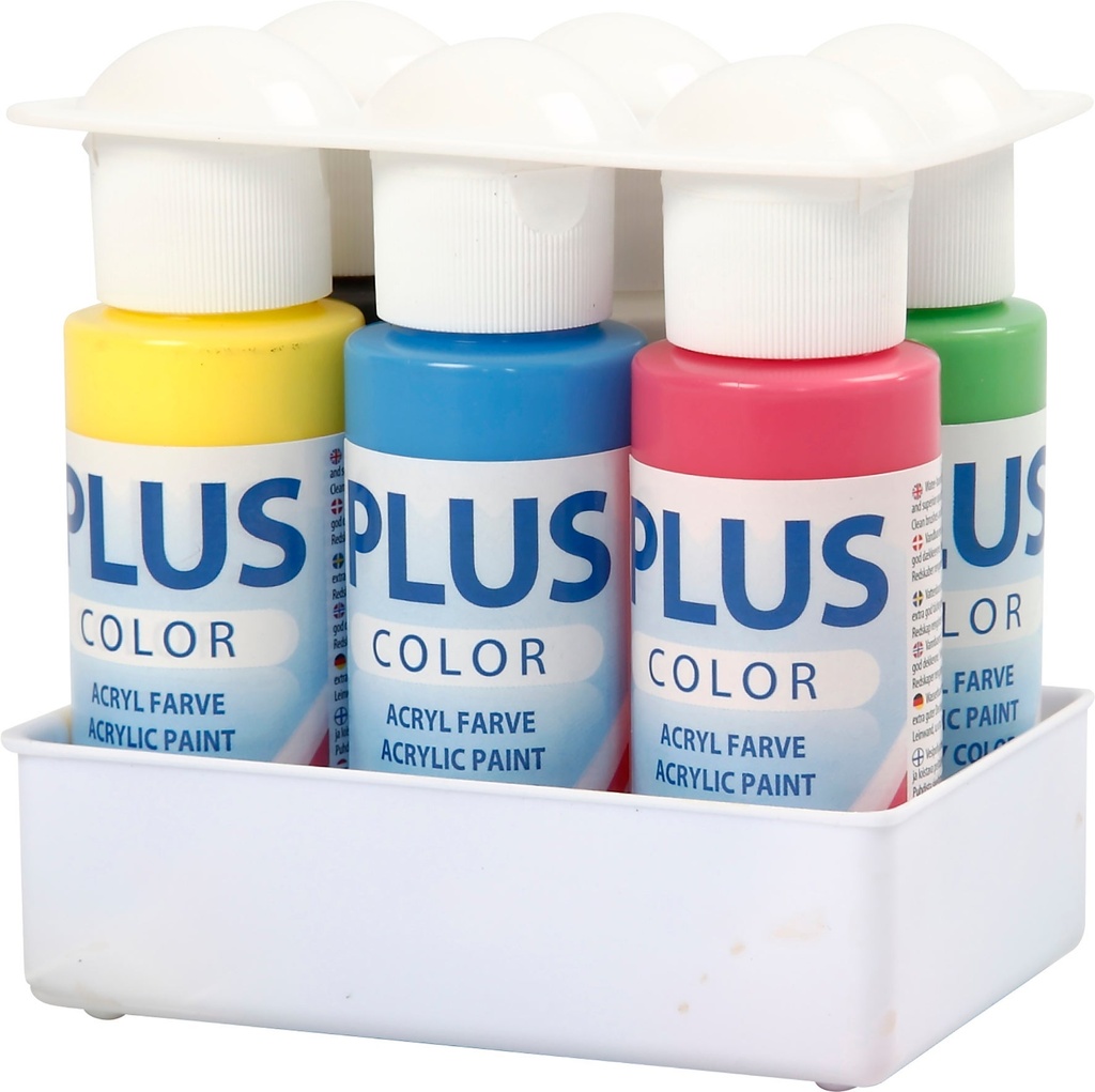 Hobbyfärg Plus Bas 6 x 60 ml