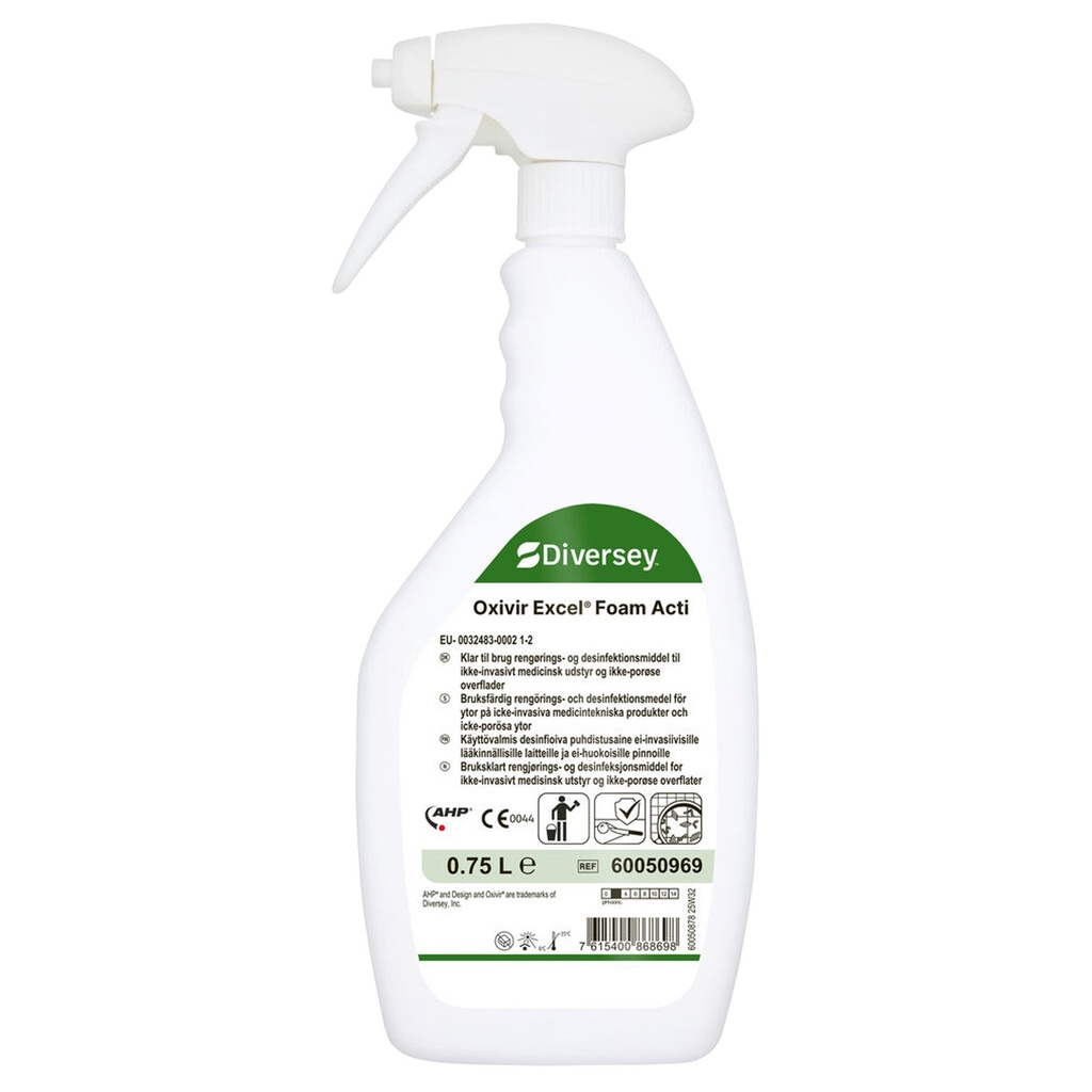 Rengörings- och desinfektionsmedel OXIVIR Excel Foam 0,75 liter