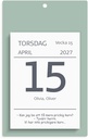 Väggplån med dagblock 2027 Humor Burde