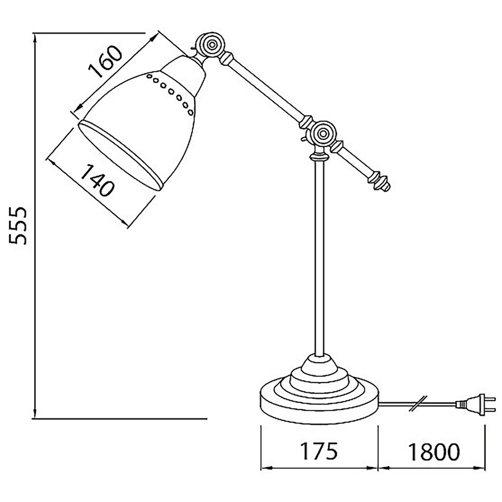 Bordslampa Sansa Svart