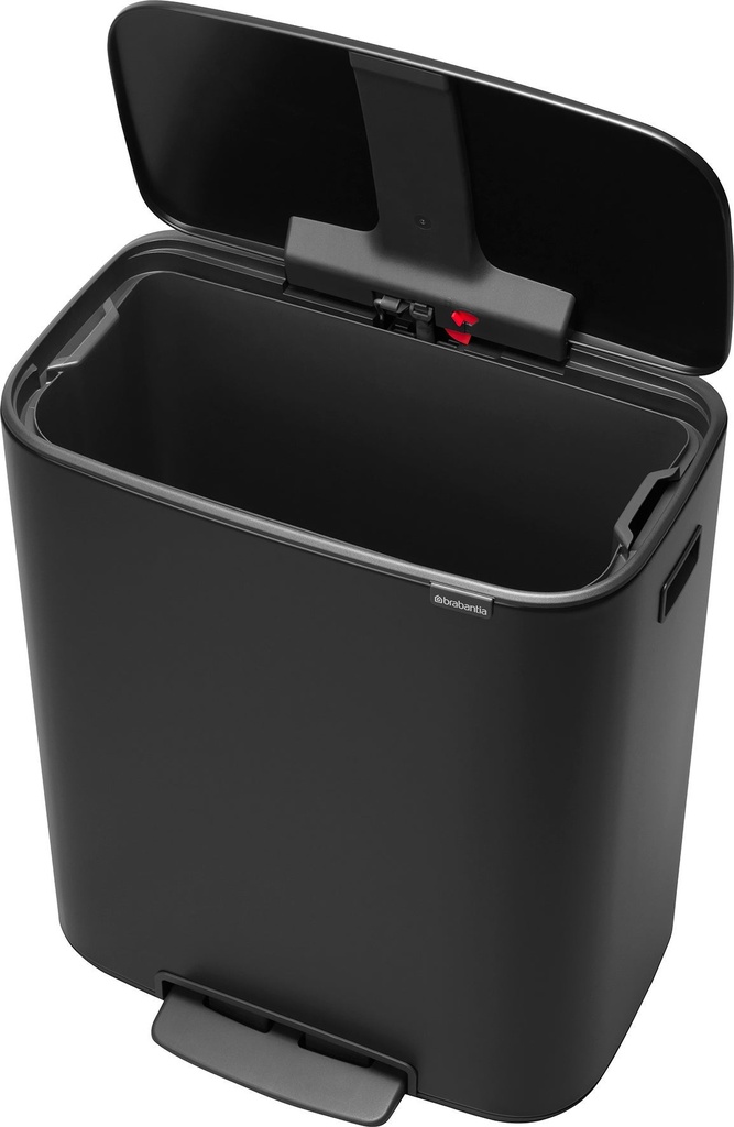 Pedalhink Bo Mattsvart 60 liter Brabantia