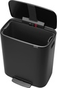 Pedalhink Bo Mattsvart 60 liter Brabantia