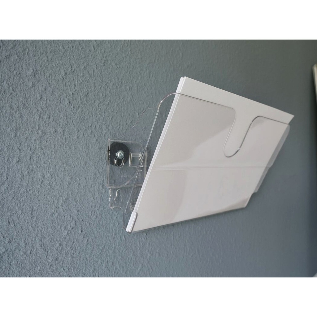 Broschyrställ Vägg A4L magnetiskt transparent