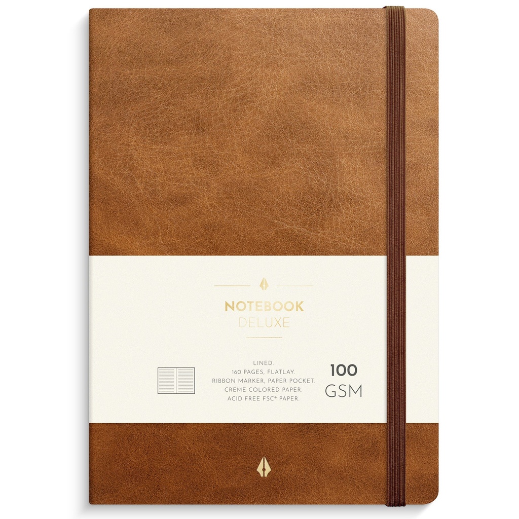 Anteckningsbok Deluxe A5 brun