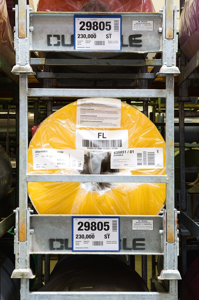 Plastficka A5L magnetisk blå 50 st/fp