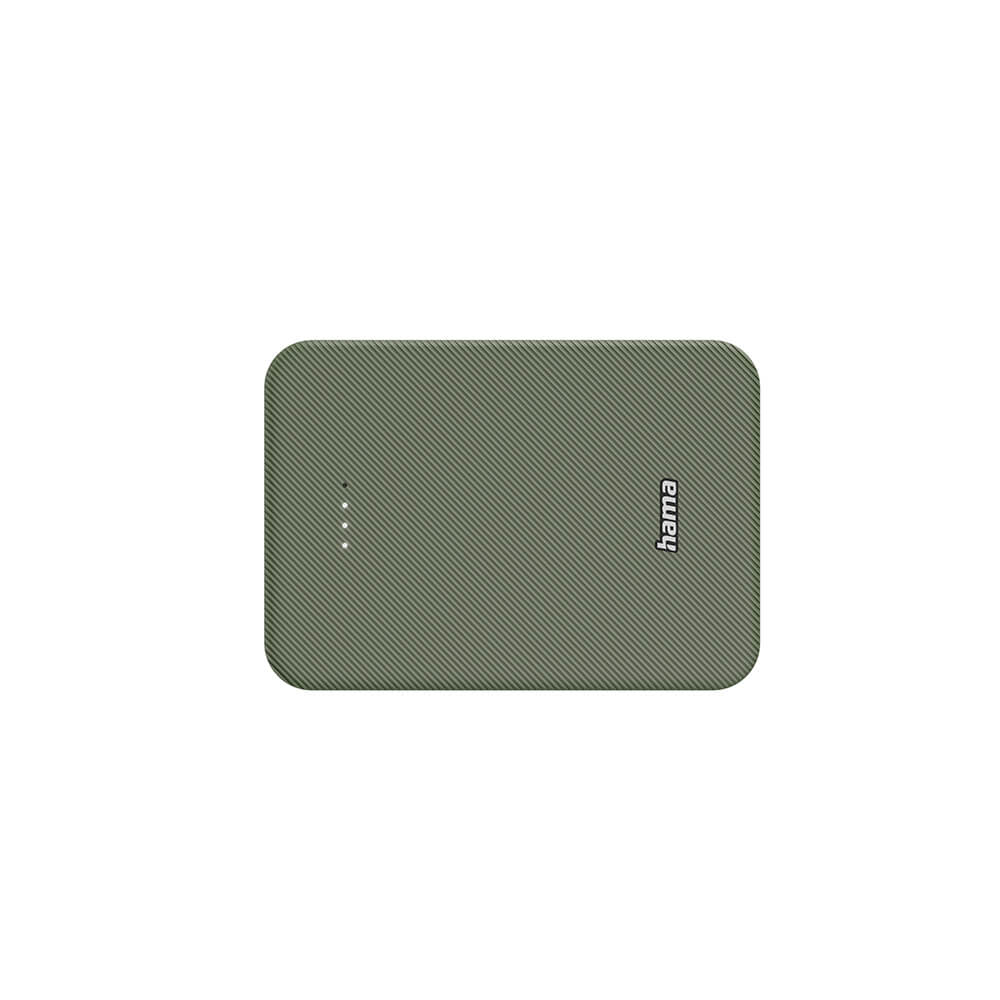 Powerbank 10000mAh USB-C+A Grön