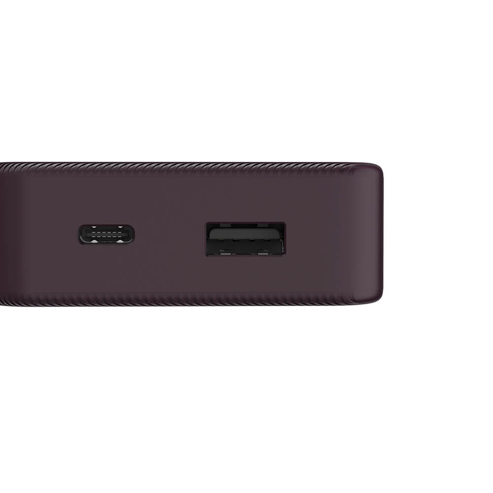 Powerbank 10000mAh USB-C+A Plommon