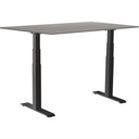Skrivbord el Easydesk Adapt VI grå/svart 140x80 cm
