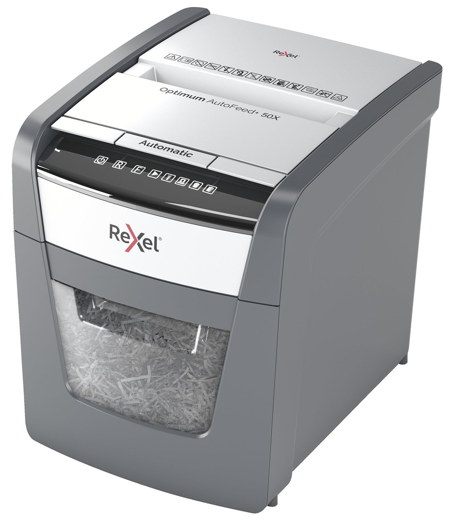 Dokumentförstörare Rexel Optimum AutoFeed+ 50X P4