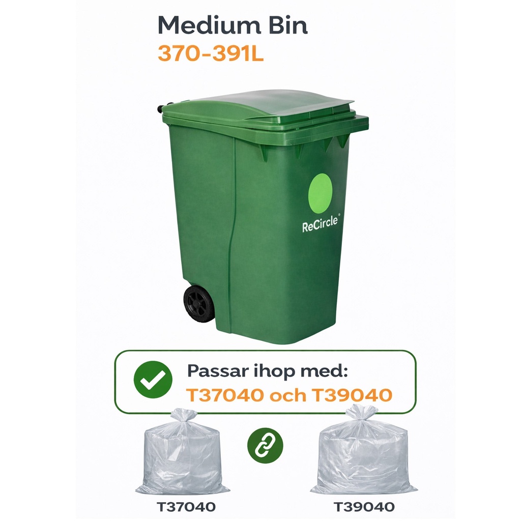 Insatssäck 390 liter 40 my
