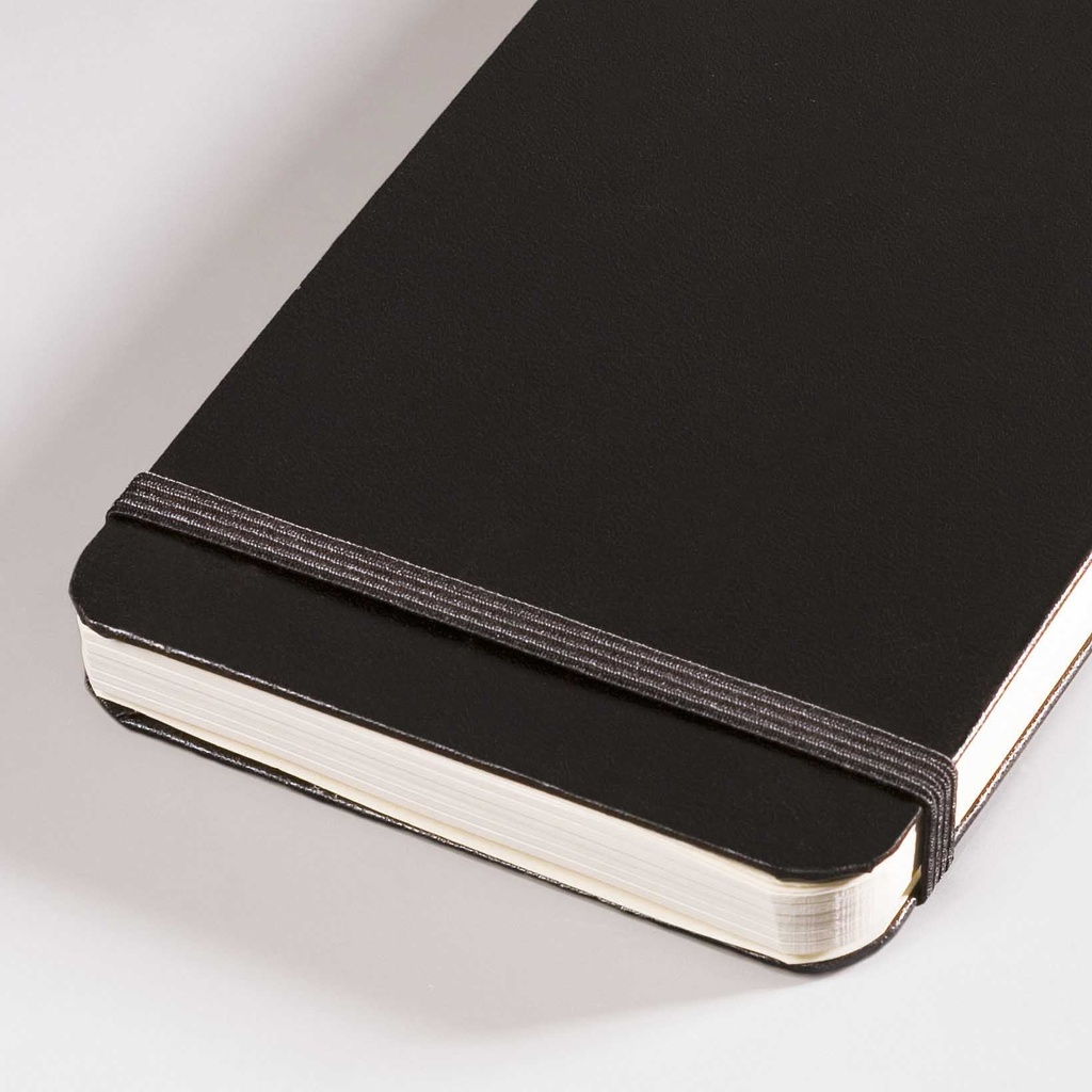 Reporter notepad A6 linj Svart
