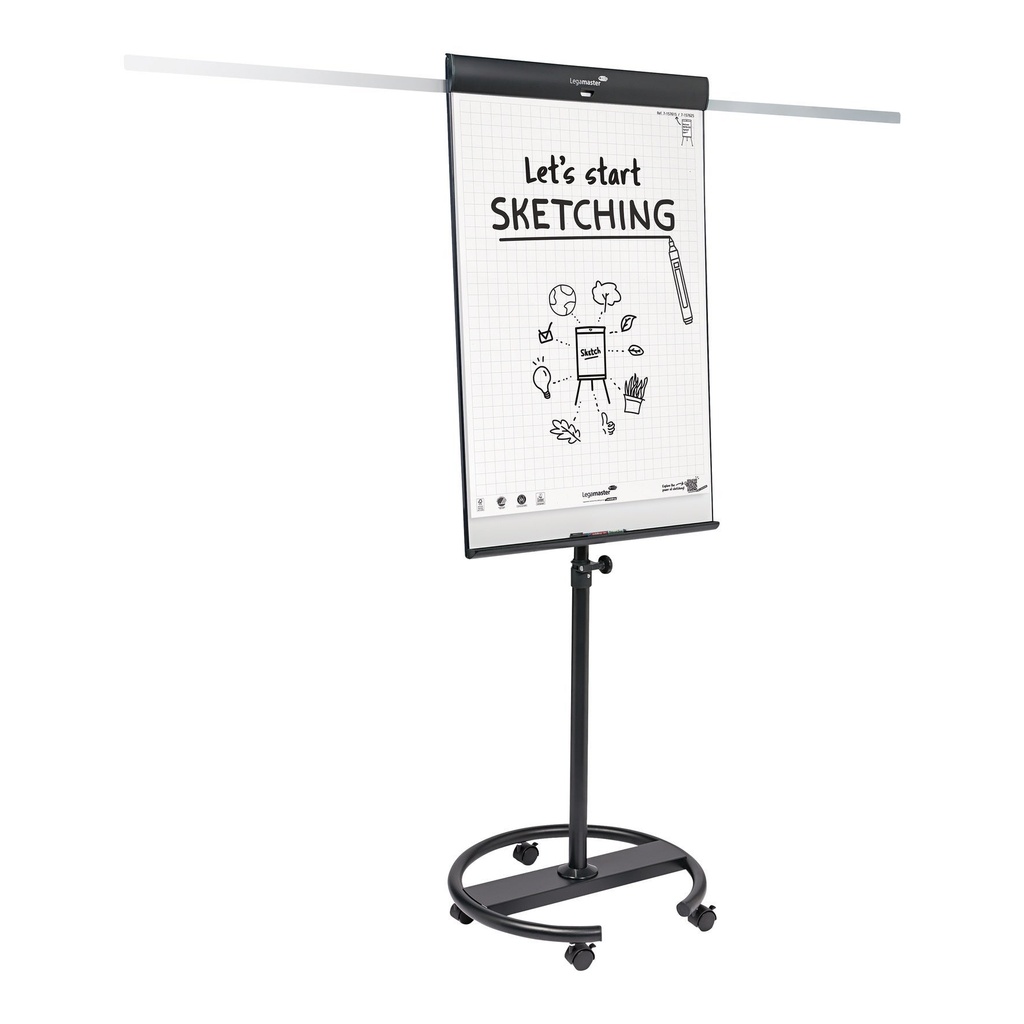 Blädderblocksstativ med whiteboard Legamaster Sketch Pro