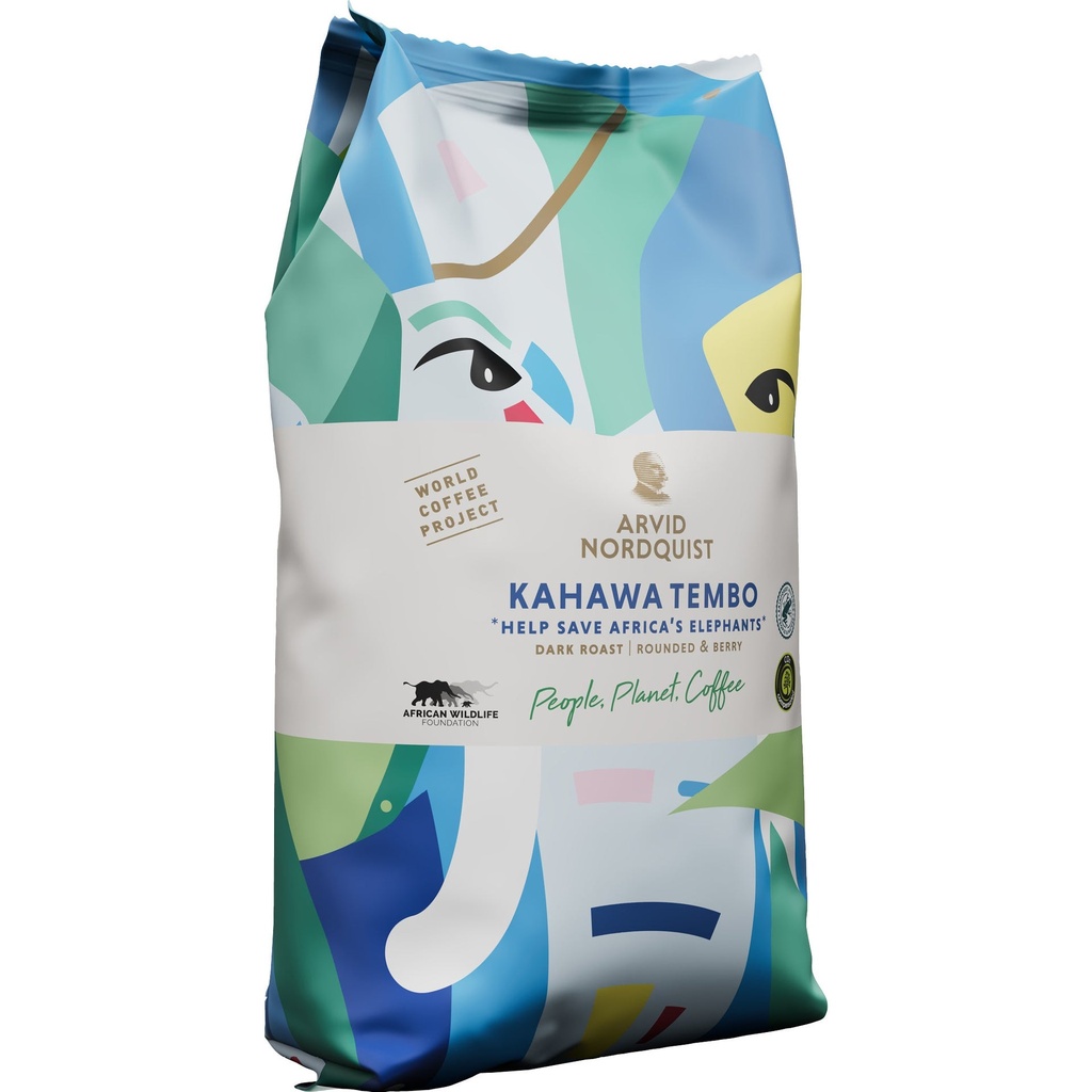 Kaffe Kahawa Tembo Hela bönor Mörk rost 750 g