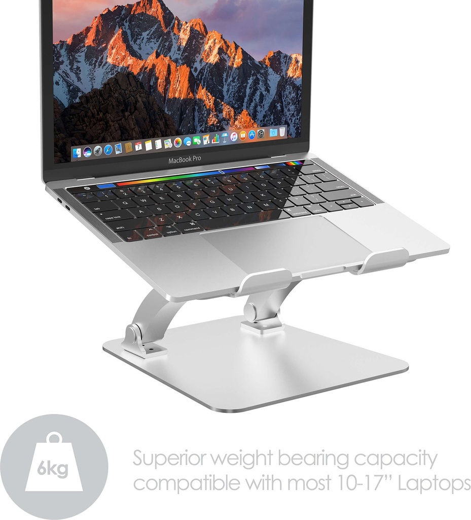 Laptopställ DESIRE2 Riser Silver