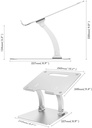 Laptopställ DESIRE2 Riser Silver