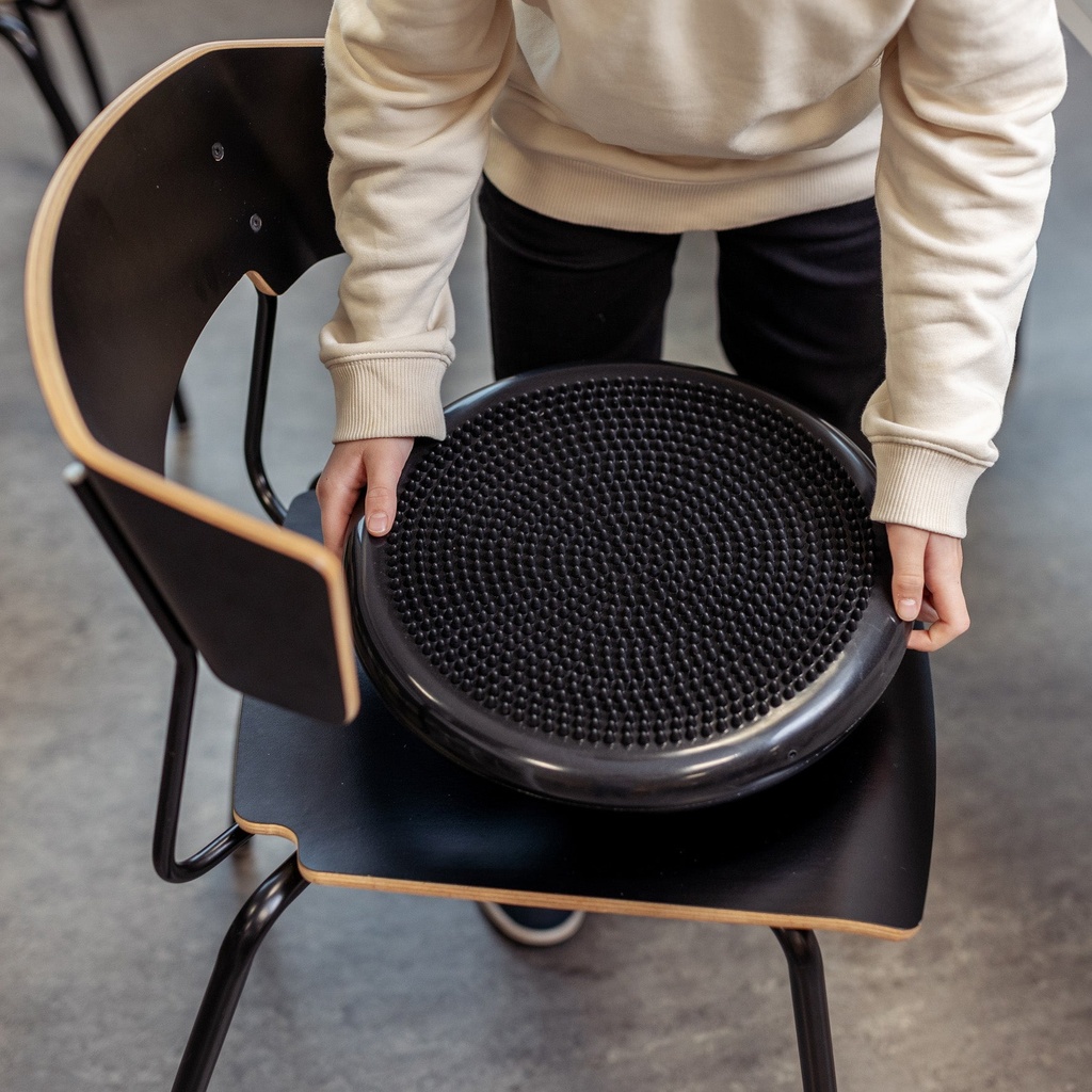 Balans- och massagekudde Ø 25 cm svart