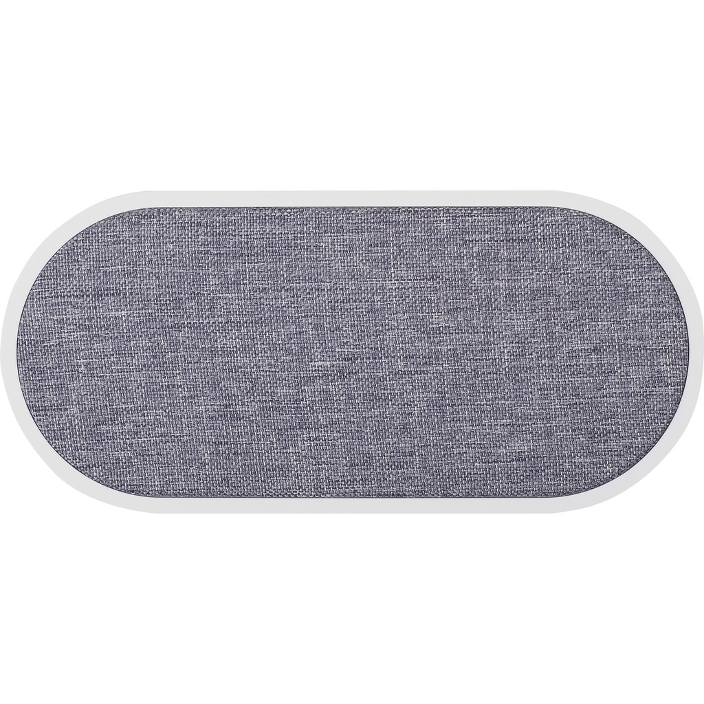 Dual QI Laddare USB-C 2x10W Vit med Grå Textil Gear