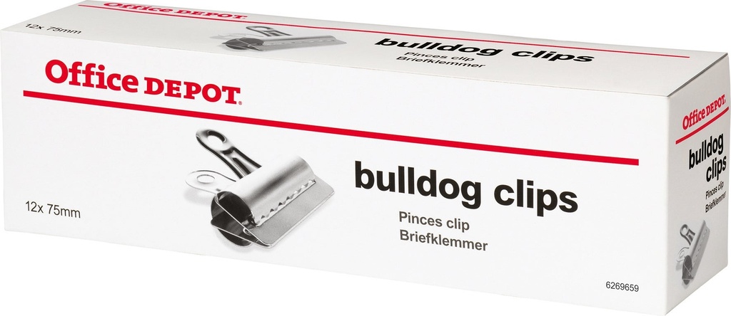 Pappersklämma Bulldog 75 mm