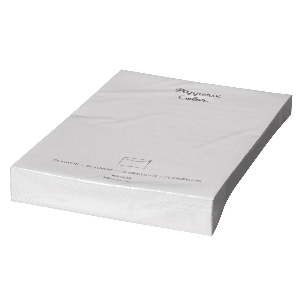 Kuvert Papperix C5 110 g 50-pack vit