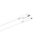 Laddkabel MicroUSB till USB-A 2 m vit