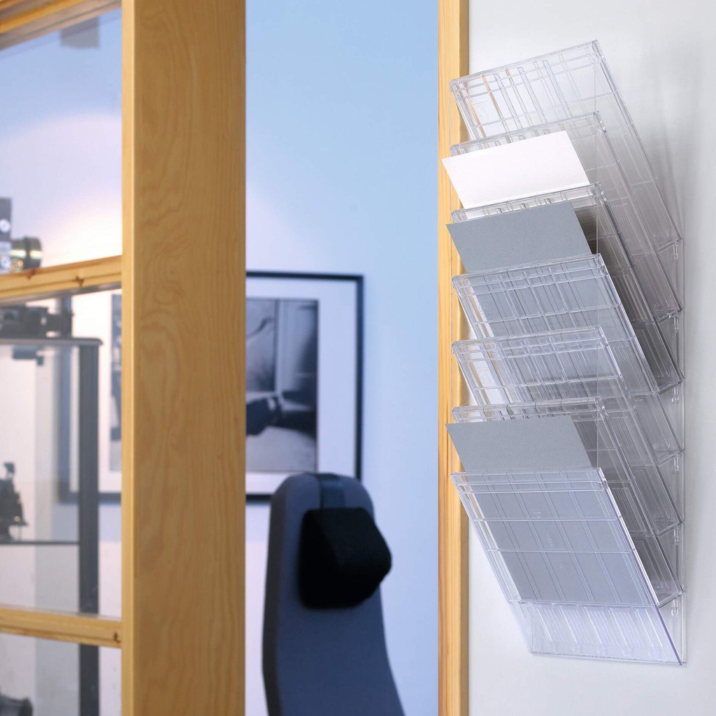 Flexifack  6-fack liggande  transparent