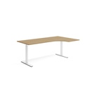 Skrivbord el höger 80x200 cm Ek/Vit
