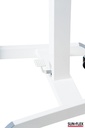Bord manuellt Easydesk Pro 60x52 cm vit Sun-Flex