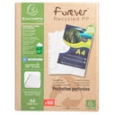 Plastficka A4 återvunnen PP 06 100/fp