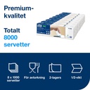 Servett Tork Premium N4 Vit 8000 st
