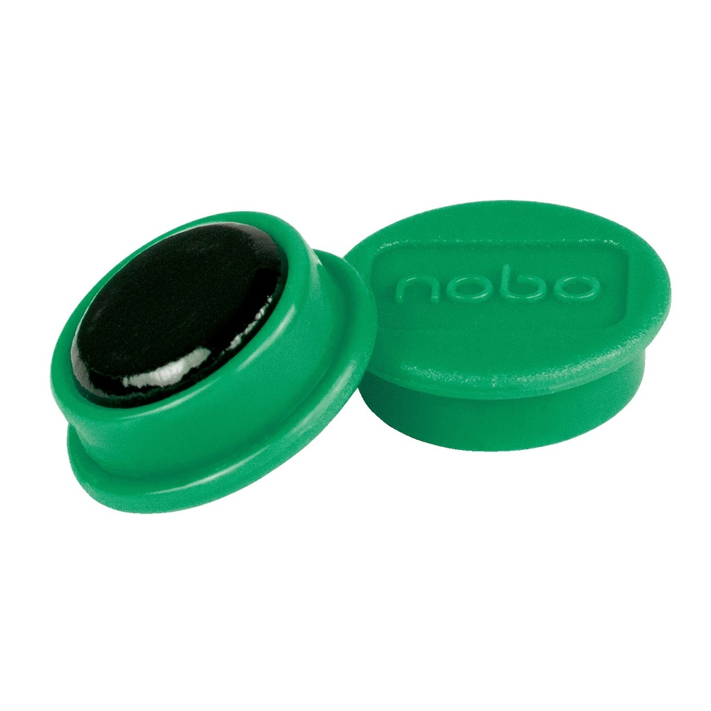 Magnet Nobo 13 mm grön 10-pack