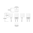 Laddare 220V 1xUSB-C PD/PPS 45W GaN vit