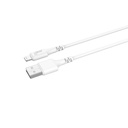 Laddkabel Lightning till USB-A 1 m MFI vit
