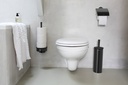 Toalettborste med hållare svart Brabantia
