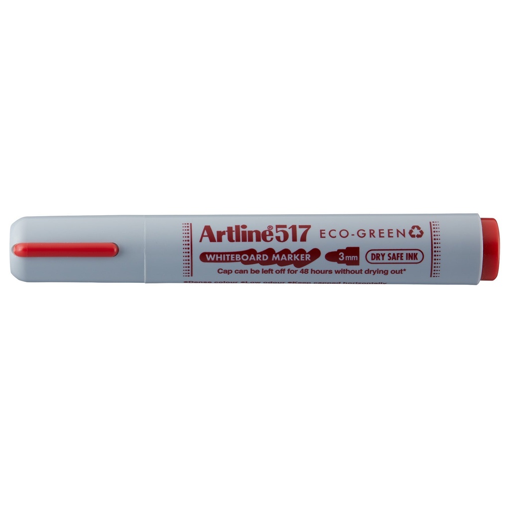 Whiteboardpenna Artline 517 Eco-green rund röd