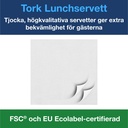 Servett Lunch Tork 3-lager 150-pack vit