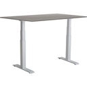 Skrivbord el Easydesk Adapt VI grå/aluminium 160x80 cm