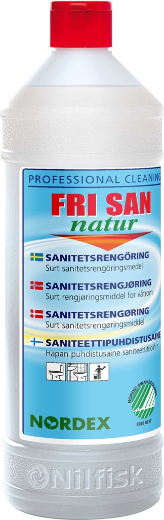 Sanitetsrengöringsmedel Fri San Neutral 1 liter