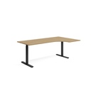 Skrivbord el höger 80x200 cm Ek/Svart