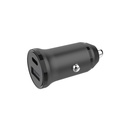 Billaddare 1xUSB-C + 1xUSB-A PD 30W + QC18.0W MAX svart