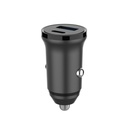Billaddare 1xUSB-C + 1xUSB-A PD 30W + QC18.0W MAX svart