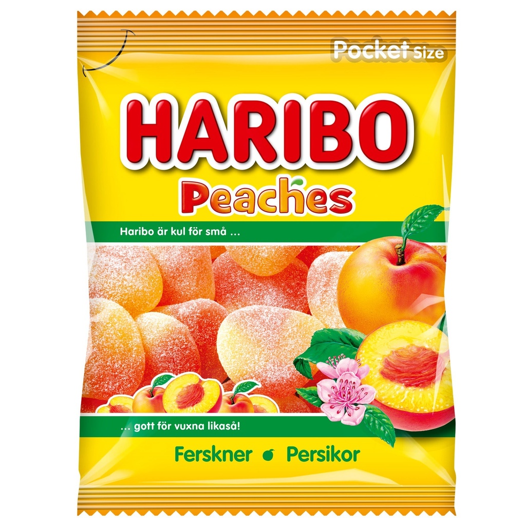 Godis Haribo Persikor 24x80 g